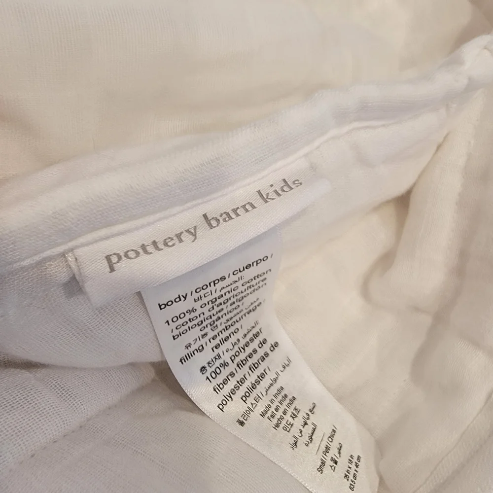 Pottery Barn Kids Meredith Muslin Wearable Blanket NEW! Blush